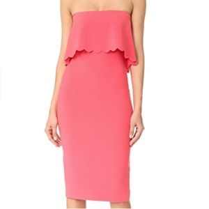 LIKELY Scalloped Strapless Dress